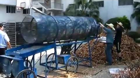 Sơ chế nông sản, Máy bóc vỏ và cắt lát khoai mì online video cutter com