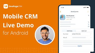 Mobile CRM for Android | OnePageCRM Mobile App Demo screenshot 2