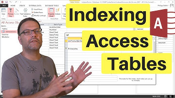 Indexing Access Tables for Best Performance - Tutorial