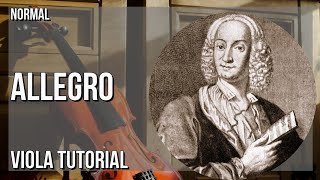 How To Play Allegro Winter From The Four Seasons By Antonio Vivaldi On Viola Tutorial