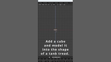 How to make tank treads in Blender (in 50 seconds) #b3d #blender #blender3d