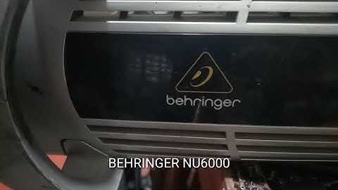 SERVICE BEHRINGER NU6000 PROTEK PART1