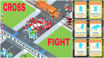 CROSS FIGHT ALL LEVELS 100 GAMEPLAY (ANDROID & IOS) WALKTHROUGH PART 6 | ALL CHARACTERS UNLOCKED |