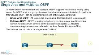 CCNA 7 ENSA Enterprise Networks, Security and Automation- Module 1 Single Area OSPF Wealth