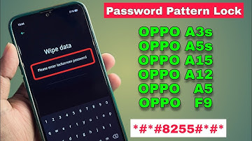 OPPO A3s, A5s, A15, A12, A5, F9 Hard Reset - Password Unlock ( Without Pc ) Oppo Ka Lock Kaise Tode