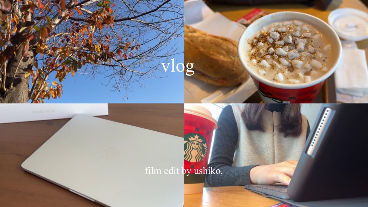 vlog｜クリスマスを感じる休日🎄アウトレット購入品,MacBook購入💻スタバで過ごす日🎅🏻