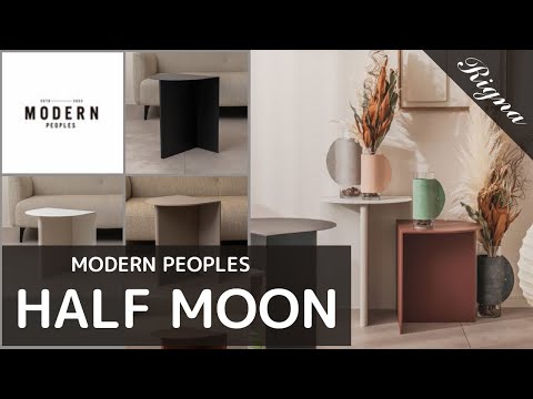 モダンピープルズ】置くだけで部屋が躍動するサイドテーブル ハーフ