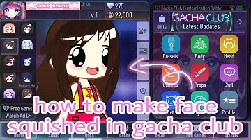 how to make squished face in gacha club???!!!!?😮🌈🌈 #mairagacha ✨
