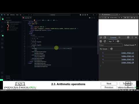 part 5 JS 2 3  Arithmetic operations