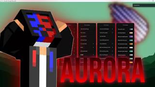 абзор на чит AURORA МАЙНКРАФТ FREE СОФТ НА RILIVOUR FANTIME И SPOOKY TIME screenshot 1