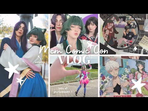 mcm comic con london 🪽˖ ࣪  [weekend vlog] | cosplay, anime merch, kpop random dance and more ⋆