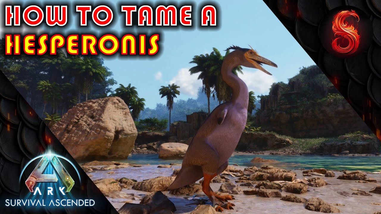 ARK SURVIVAL ASCENDED HOW TO TAME A HESPERONIS