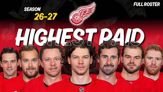🔥 Detroit Red Wings Full Roster Salaries 2026-27 | NHL CASH!