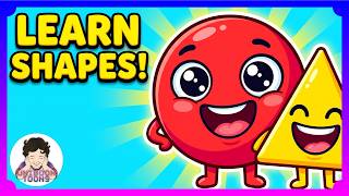 Learn Shapes for Toddlers & Babies! 🔴⭐ Fun Educational Cartoon | Uniboon Toons