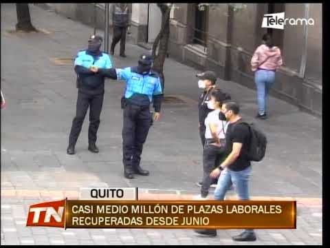 Casi medio millón de plazas laborables recuperadas desde junio