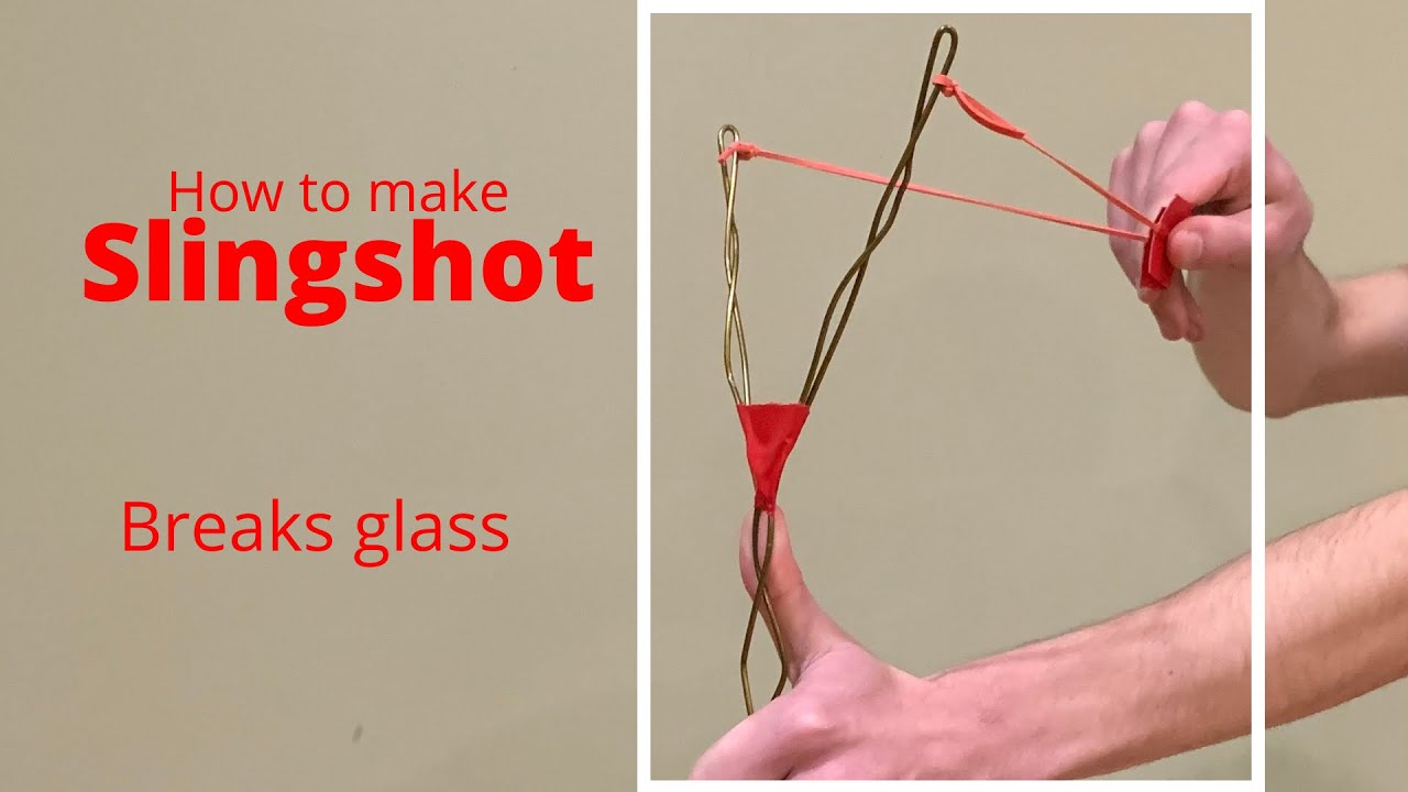 How to make a Coat Hanger Slingshot YouTube
