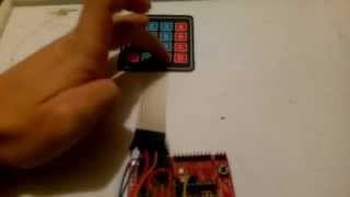 MSP430 security system password keypad