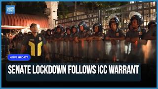 Philippine Senate Locked Down After ICC Warrant Against Duterte Ally | Dawn News English