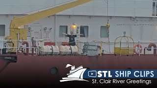 Salutes And Greetings From The St. Clair River | StreamTime LIVE Ship Clips