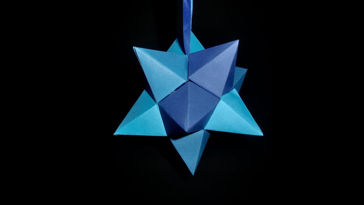 Papierstern Zum Aufhängen Easy Star Paper Craft Tutorial Hdde