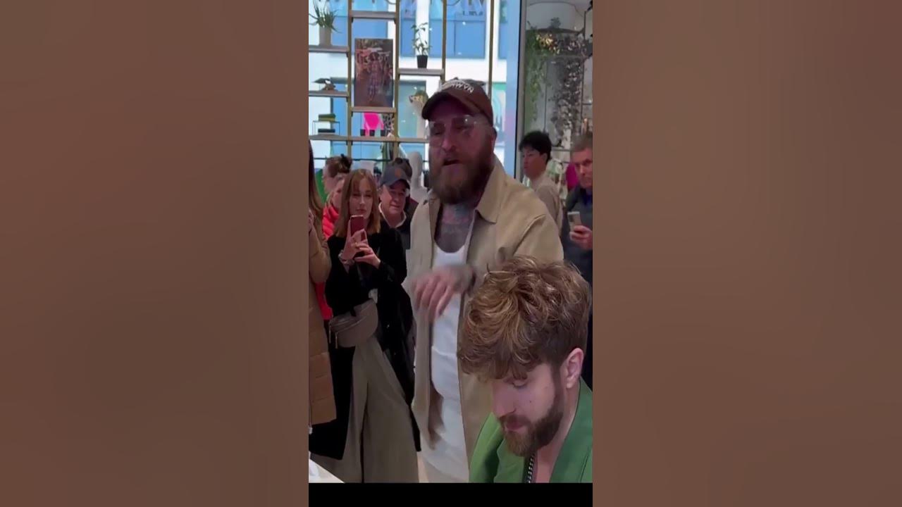 Teddy Swims singing Lose Control in public. Credits: Video from Mr. Piano.