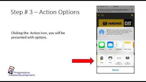 Adding a PWA to your iphone home screen