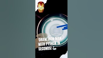 Draw Iron Man with Python in Seconds! 🦾 #Python  #IronMan  #coding #programming