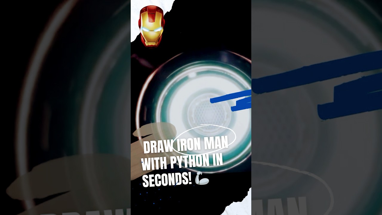 Draw Iron Man with Python in Seconds! 🦾 