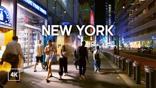 Walking in NYC at Evening / Walking Tour 4K