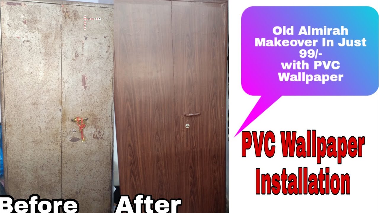 FLipkart Wallpaper Haul  Almirah Makeover  Wallpaper installation  Old  furniture makeover  YouTube