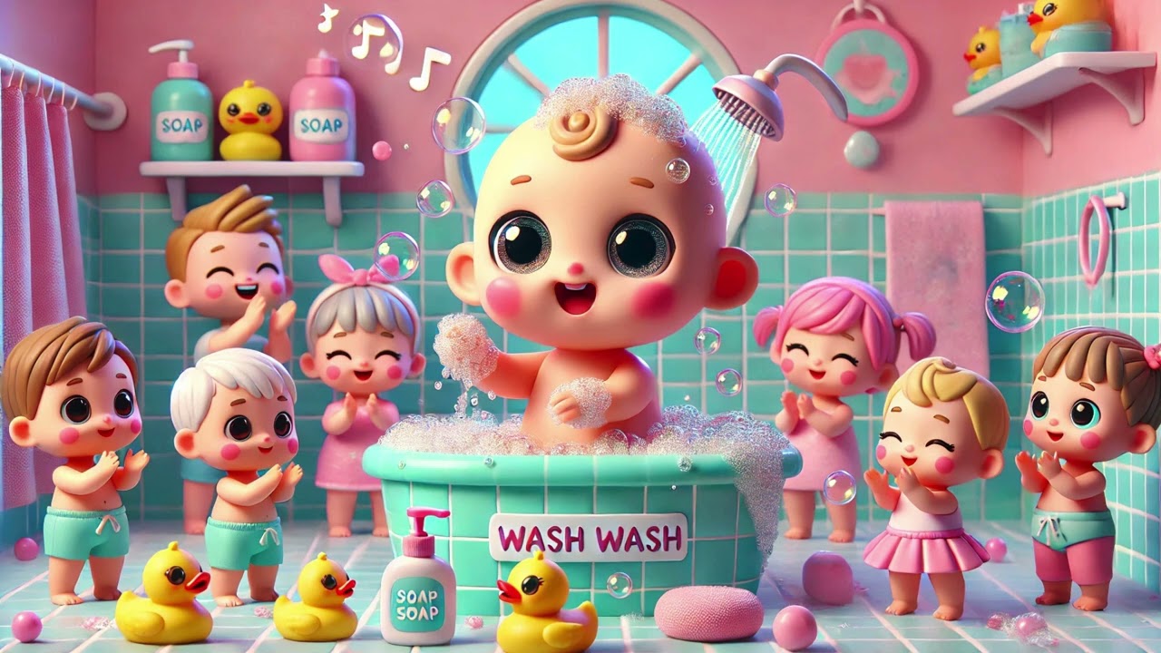 🧼🧸 Baby Doll Wash Wash | Fun Bath Time & Clean Habits for Kids 🚿✨