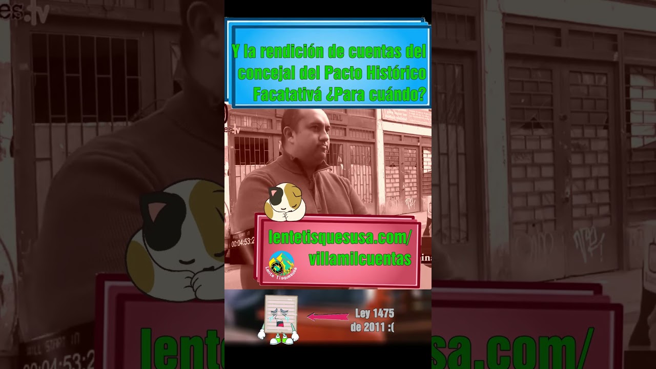 Y la rendición de cuentas del concejal del Pacto Histórico Facatativá ¿Para cuándo? 📢❗🚨 #fyp #parati