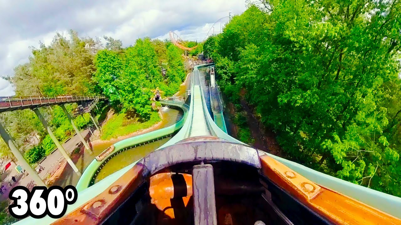 Wickie Splash (Holiday Park) - VR ONRIDE - 360° log flume water ride POV