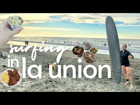 la union vlog | surfing for the first time!