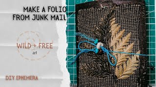 Make a Folio from Junk Mail | Use up your scraps! by Wild and Free Art 95 views 1 month ago 11 minutes, 16 seconds