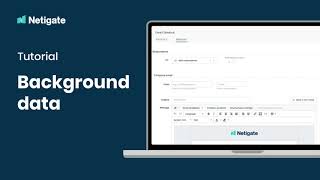 Background data | Netigate