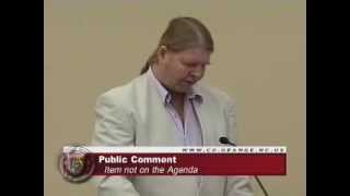 Advising Orange County Commissioners of Commiting High Treason with ICELI