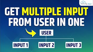 How to Input Multiple Values from users in One Line in Python? | Python Tutorial
