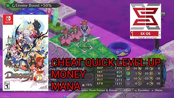 DISGAEA 5 SWITCH SXOS CHEATS QUICK LEVEL UP MANA MONEY ETC
