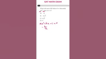 SAT Math Exam - No Calculator - Test 2 | Official | Question 13