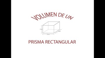 Volumen de un prisma rectangular