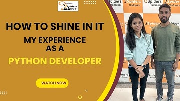 BE graduate got placed as | Python Developer | QSpiders  Hadapsar.....