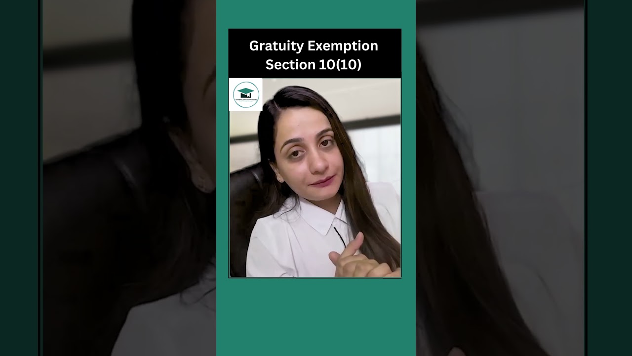 Gratuity exemption section 10(10) | CA Inter May 2024 | Taxation | Income Tax #shorts #taxtycoon