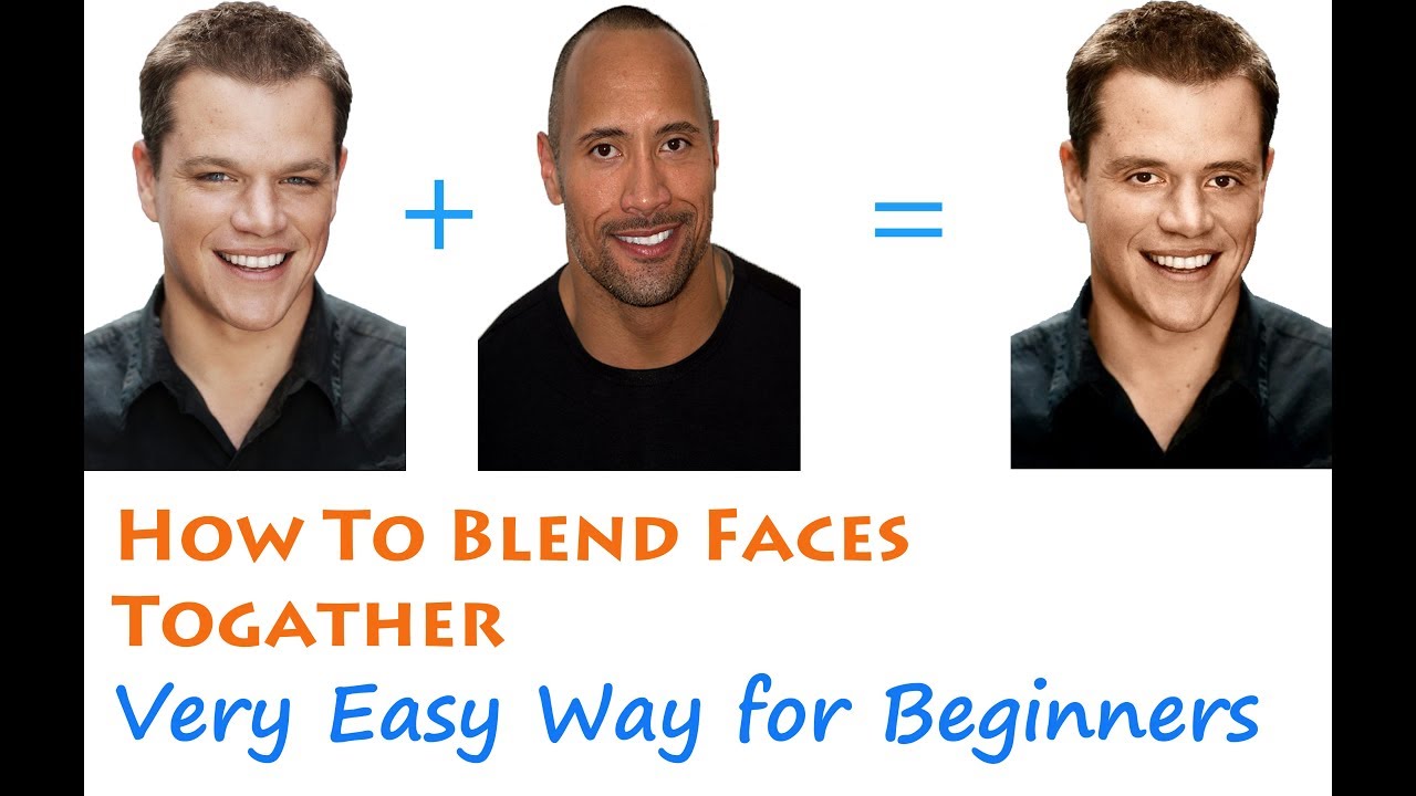afslappet ven Læge Photoshop Tutorial: Blending two faces together in Photoshop - YouTube