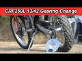 CRF250L Gearing Change 13/42