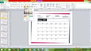 tutorial making a calendar in publisher screenshot 5