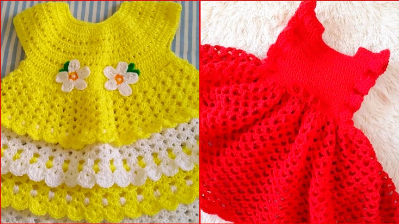 Latest Handmade Crochet Baby Frocks Patterns 2024 - YouTube