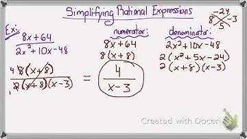 simplifying rational expressions part 2