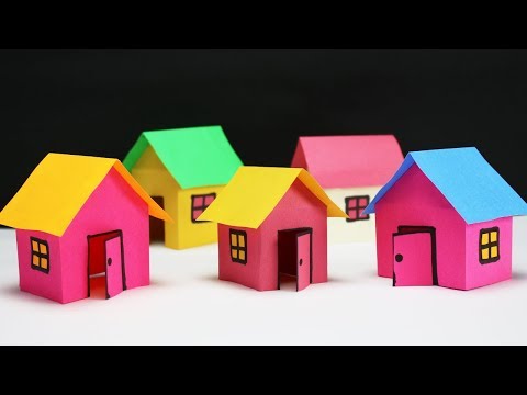 How to make Paper House -for school project - Paper Craft