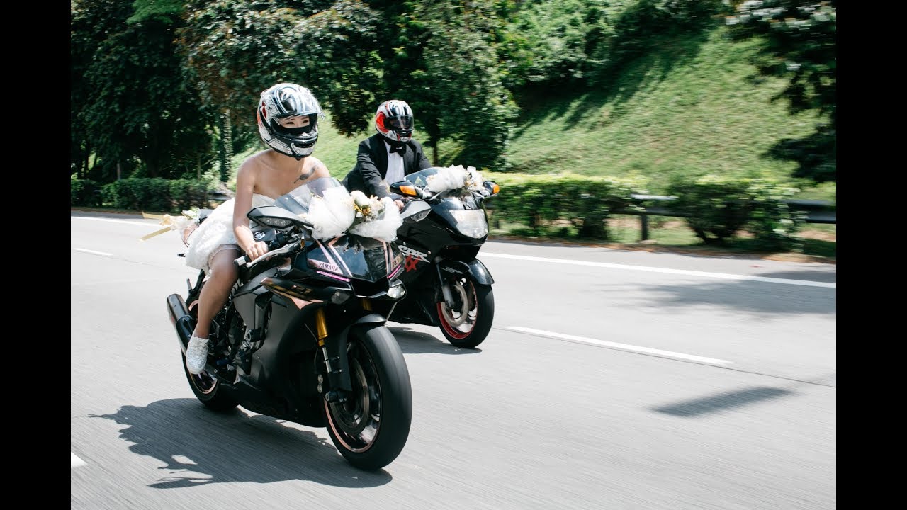 Bikers’ Wedding // Motorcycle Wedding Escort